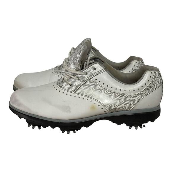 FootJoy Emerge Women's Golf Shoes Size 6.5 White Silver Saddle Classic Comfort - Picture 3 of 7